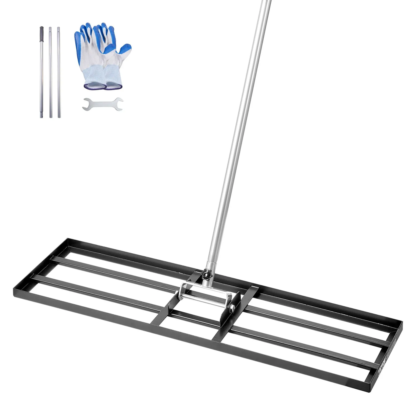 VEVOR Lawn Leveling Rake, Lawn Leveler with 83.9 in Handle, 36x10 in Ground Plate,-$30
