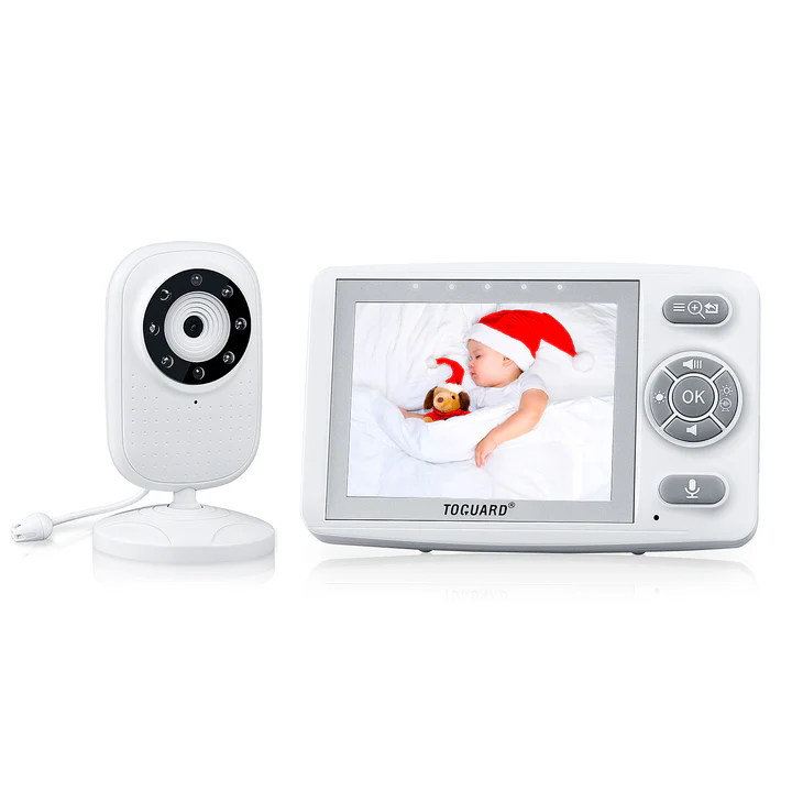 BNIB-Toguard AM30 Video Baby Monitor with Camera 3.5 Inch Screen Infant Wireless Transmission,
