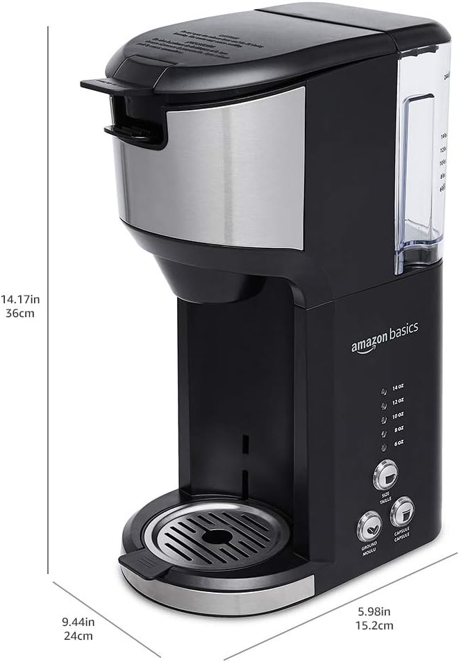Open box 95% like New Amazon Basics Drip Coffee Maker with Dual Brewing Mode, Auto Shut-off,-$40