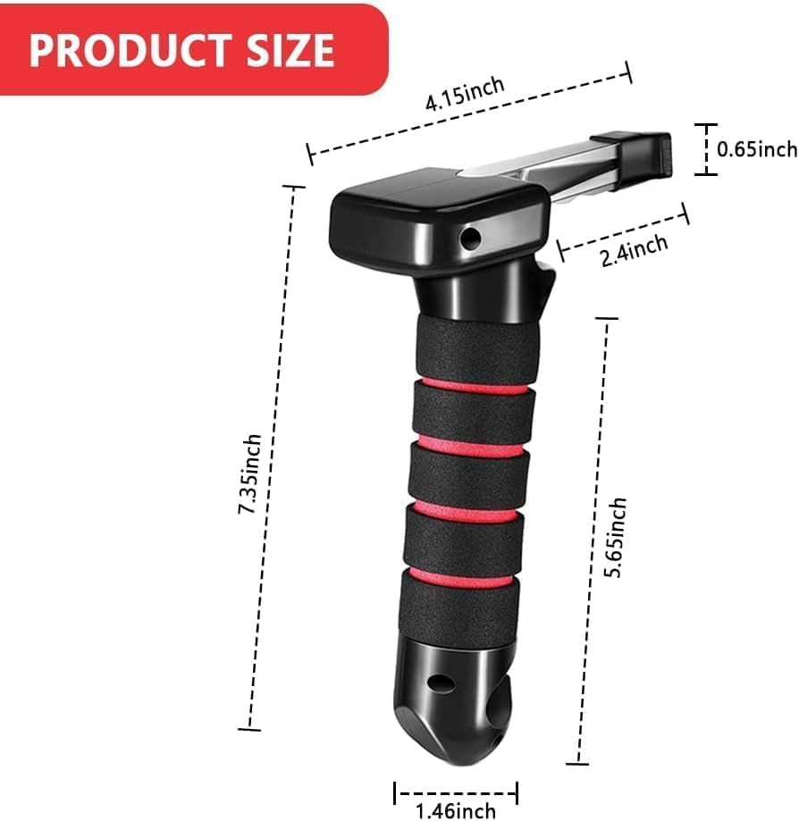 BNIB-3 in 1 Vehicle Support Handles,Automotive Door Assist Handle, with Seatbelt Cutter and Window Breaker,-$10