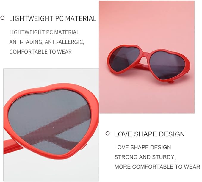 Brand new Peach Heart Women's Sunglasses–UV400 Protection, Stylish & Comfortable,$5/ 3pcs, $2/ 1 pcs
