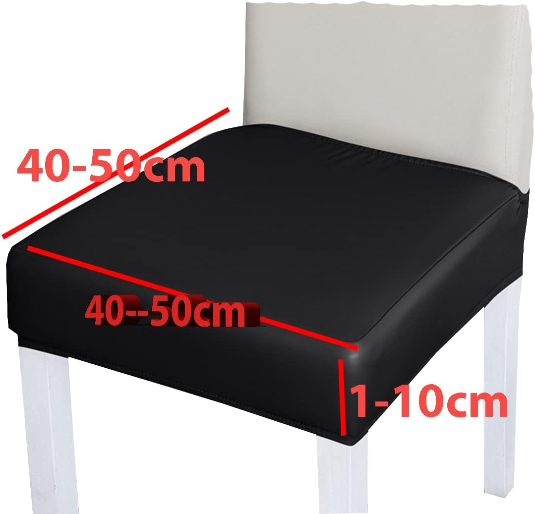 BNIB-PU Leather Waterproof Chair Seat Covers,4/6 Pack Anti-Dust Dinning Room Protector Cover (6, Blue),-$15