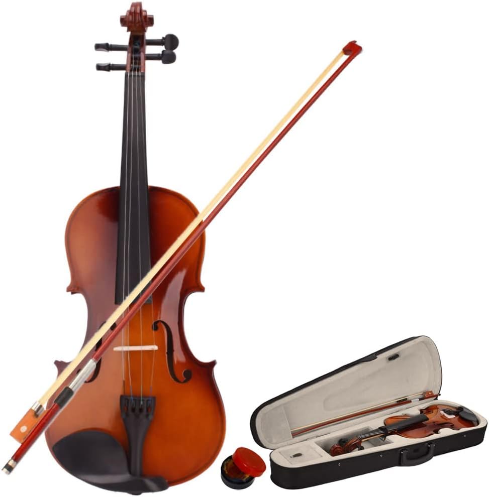 BNIB-Ktaxon Violin for Beginners Students, Acoustic Violins 4/4, Full Size Fiddle Kit with Case, Bow,-$50