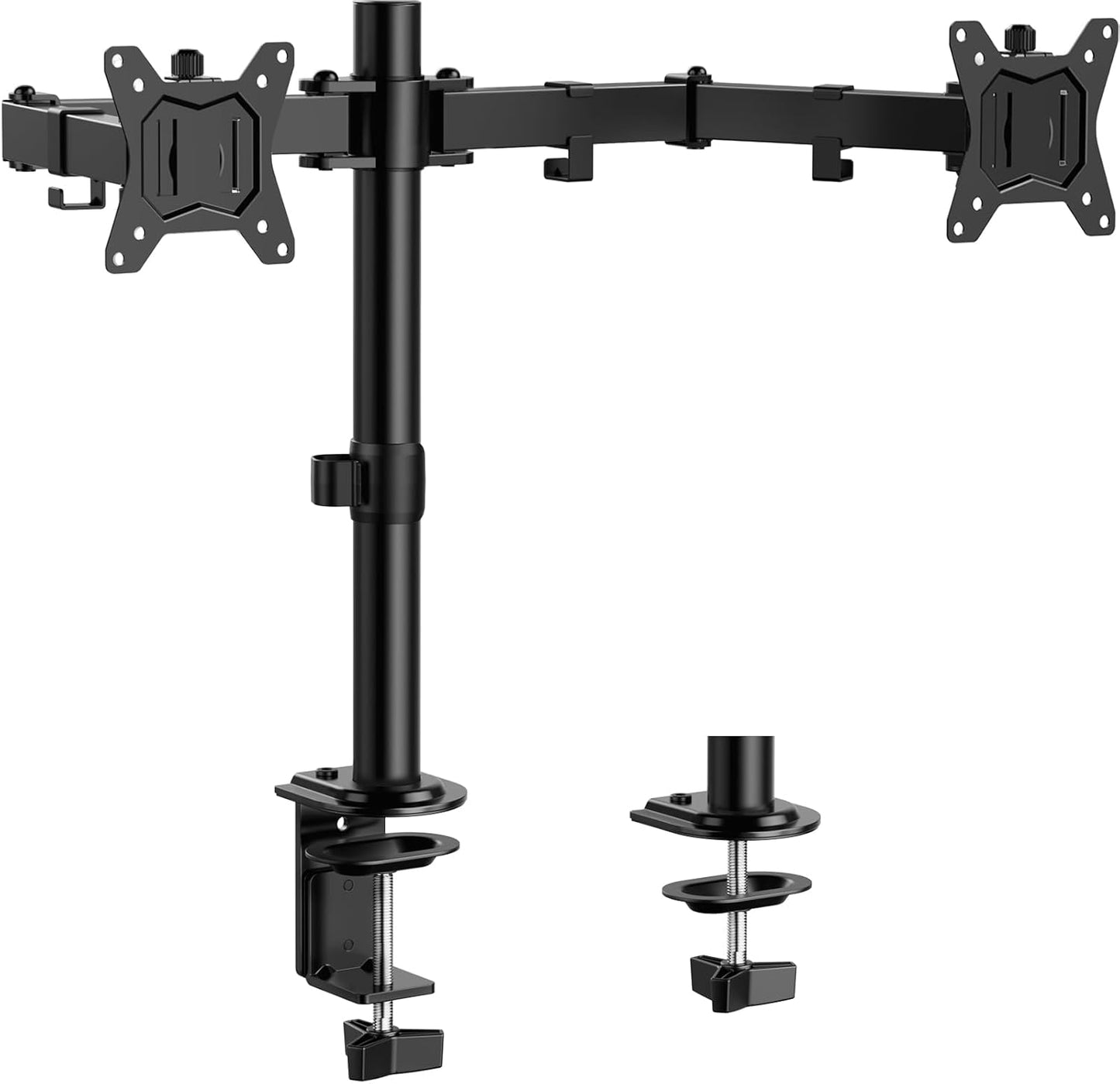 BNIB-ErGear Dual Monitor Desk Mount, Adjustable for 2 Computer Screens up to 32 inch,  Holds up to 17.6 lbs