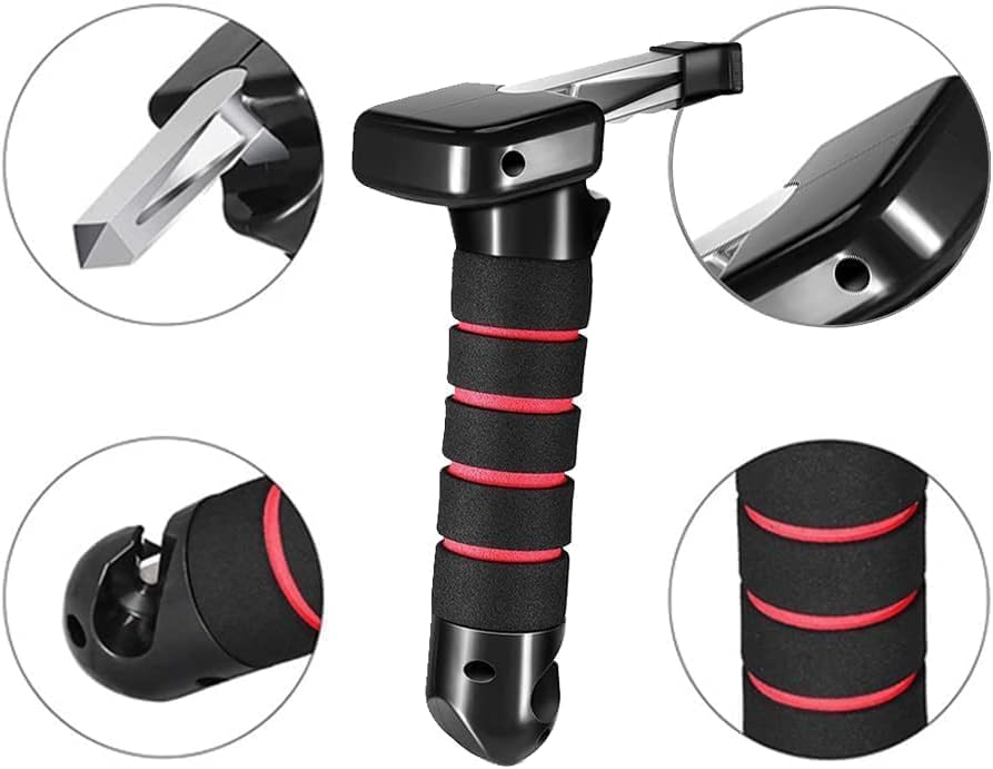 BNIB-3 in 1 Vehicle Support Handles,Automotive Door Assist Handle, with Seatbelt Cutter and Window Breaker,-$10