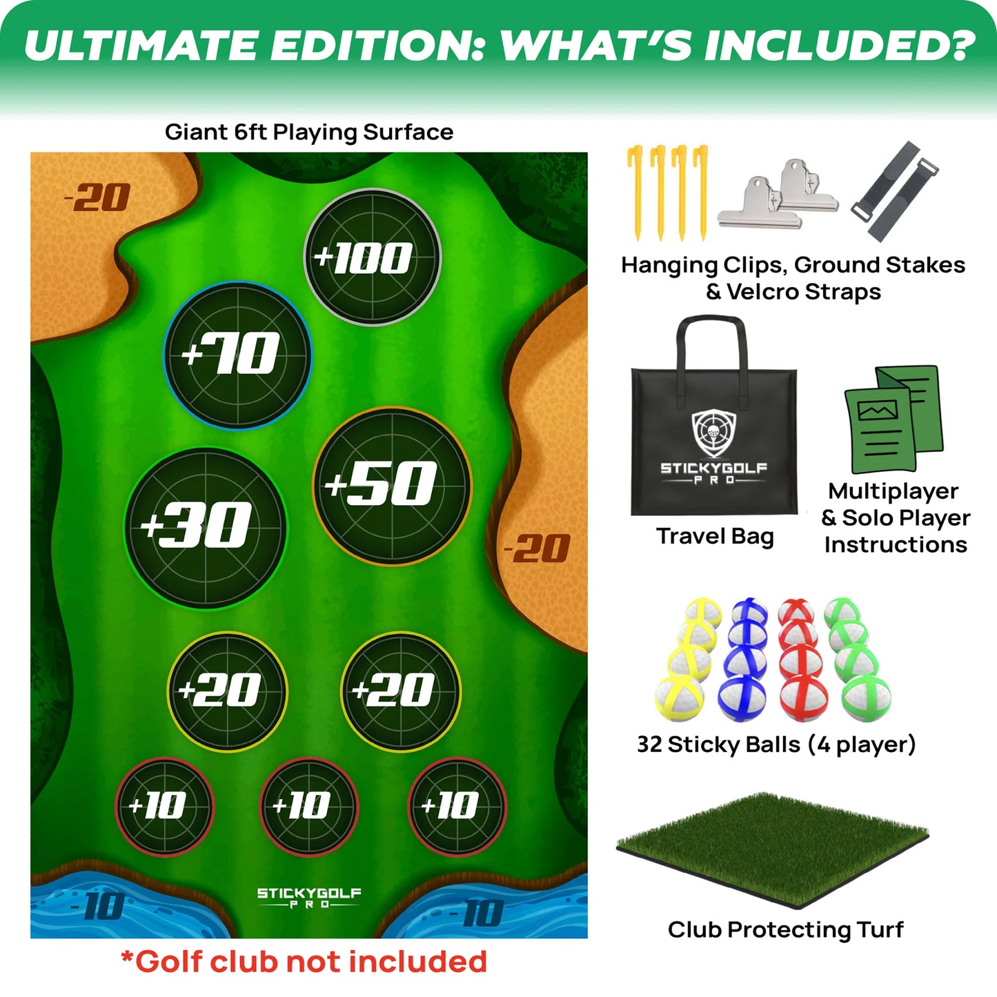 Brand New StickyGolf Pro Ultimate Edition – Transform Any Space into a Golf Game Haven!