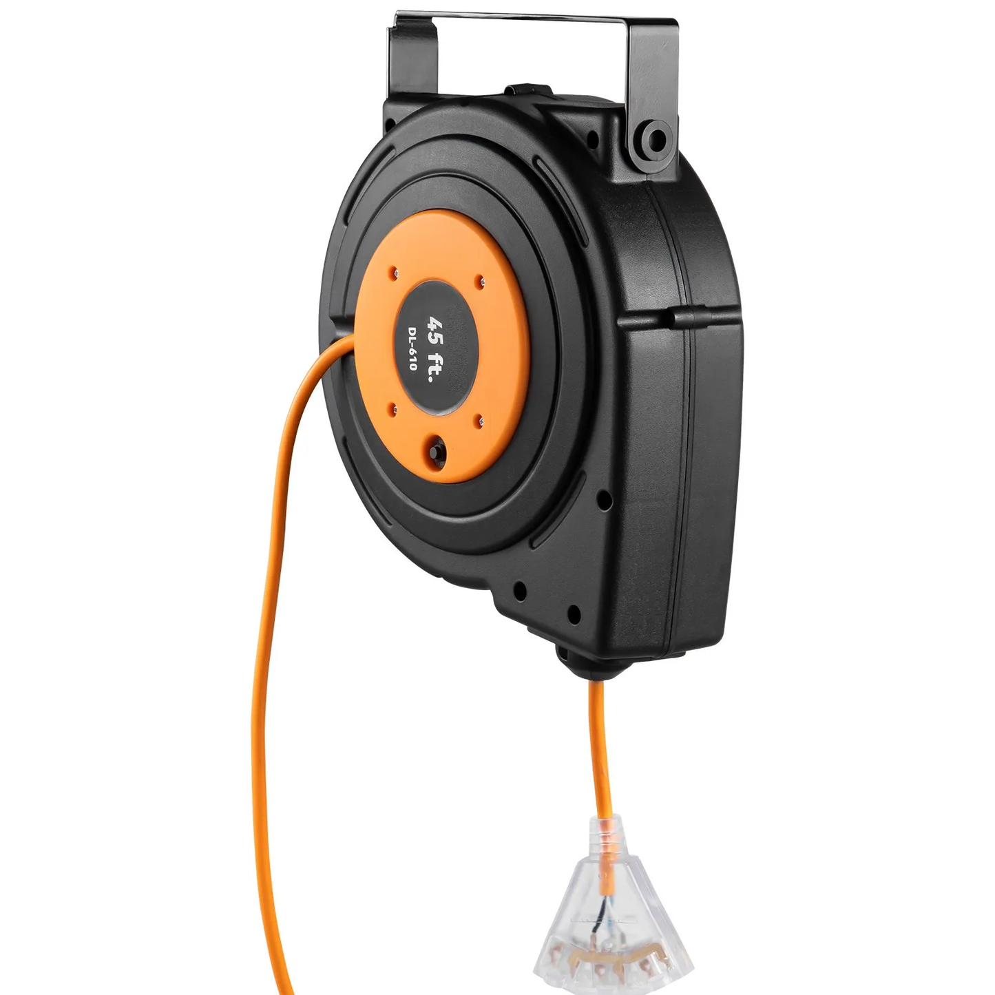 VEVOR Retractable Extension Reel, Heavy Duty 12AWG/3C SJTOW Power Cord 45 FT 12AWG,-$85