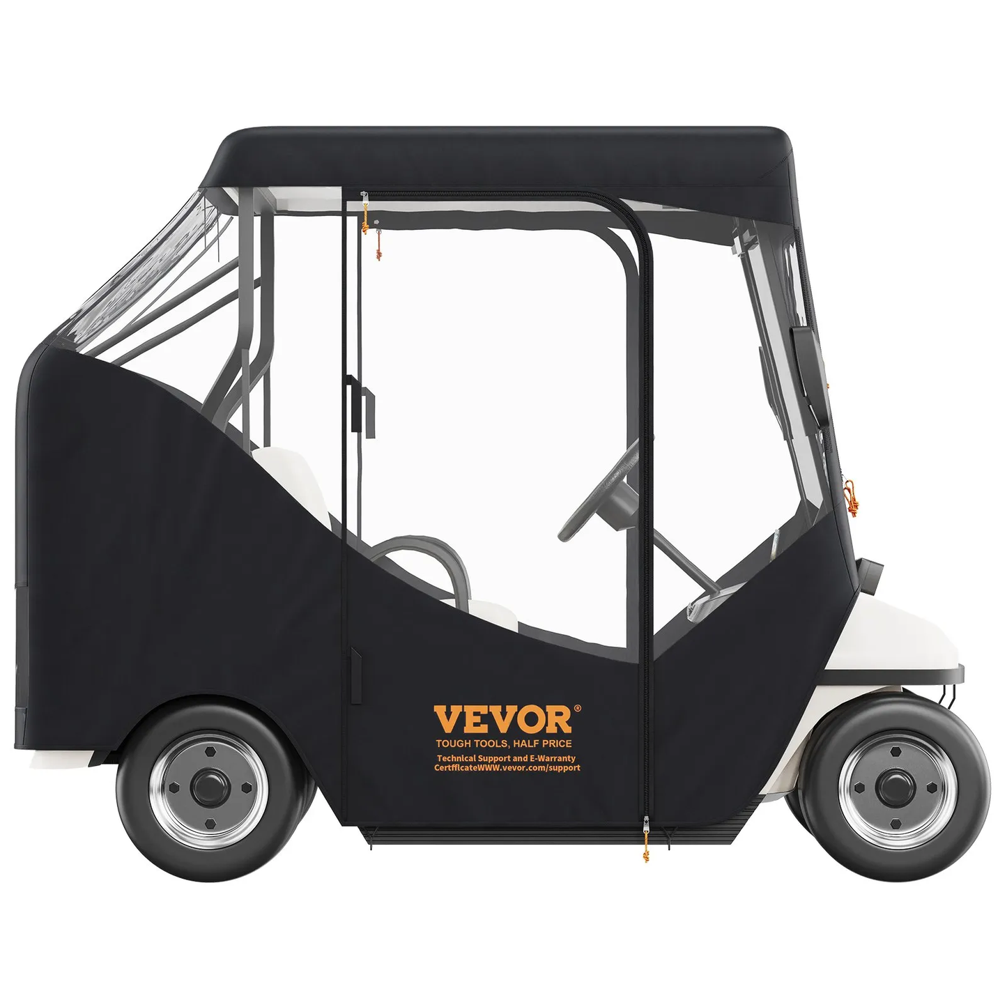 VEVOR Golf Cart Enclosure, Polyester Driving Enclosure, Club Car Covers Suitable for 2-Seater Golf Carts,-$65