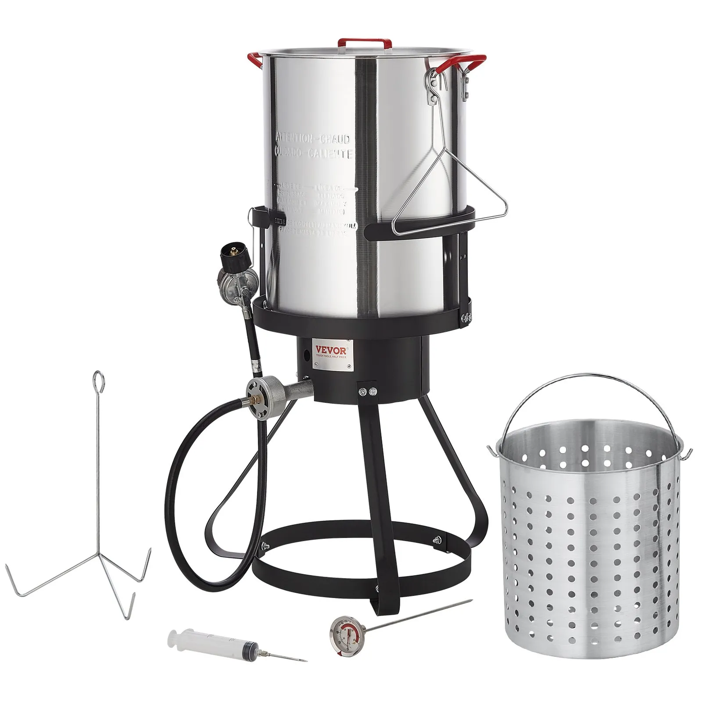 VEVOR Turkey Deep Fryer, 30-qt Turkey Fryer Boiler Steamer Cooker Set Outdoor,-$75