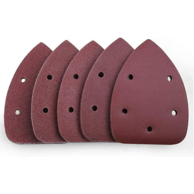 Brand New-Tacklife 50Pcs Mouse Detail Sander Sandpaper 40/60/80/100/240 Grits Hook