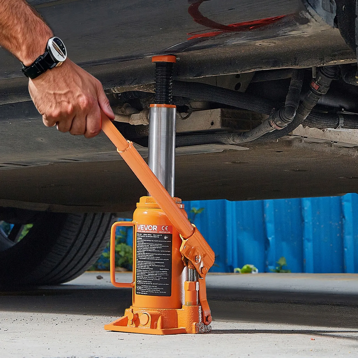 VEVOR Hydraulic Bottle Jack, 12 Ton (26455.5 lbs) Capacity, 8.1-15.7 Inch Lifting Range, Heavy Duty,-$35