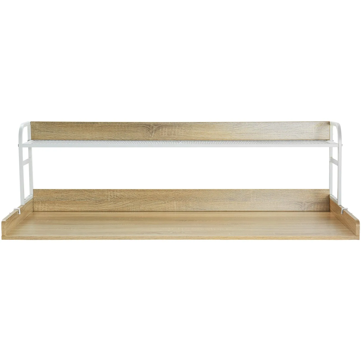 VEVOR Washer Dryer Countertop with 2-Tier Shelf, 54" x 27" Wooden Washer and Dryer Countertop