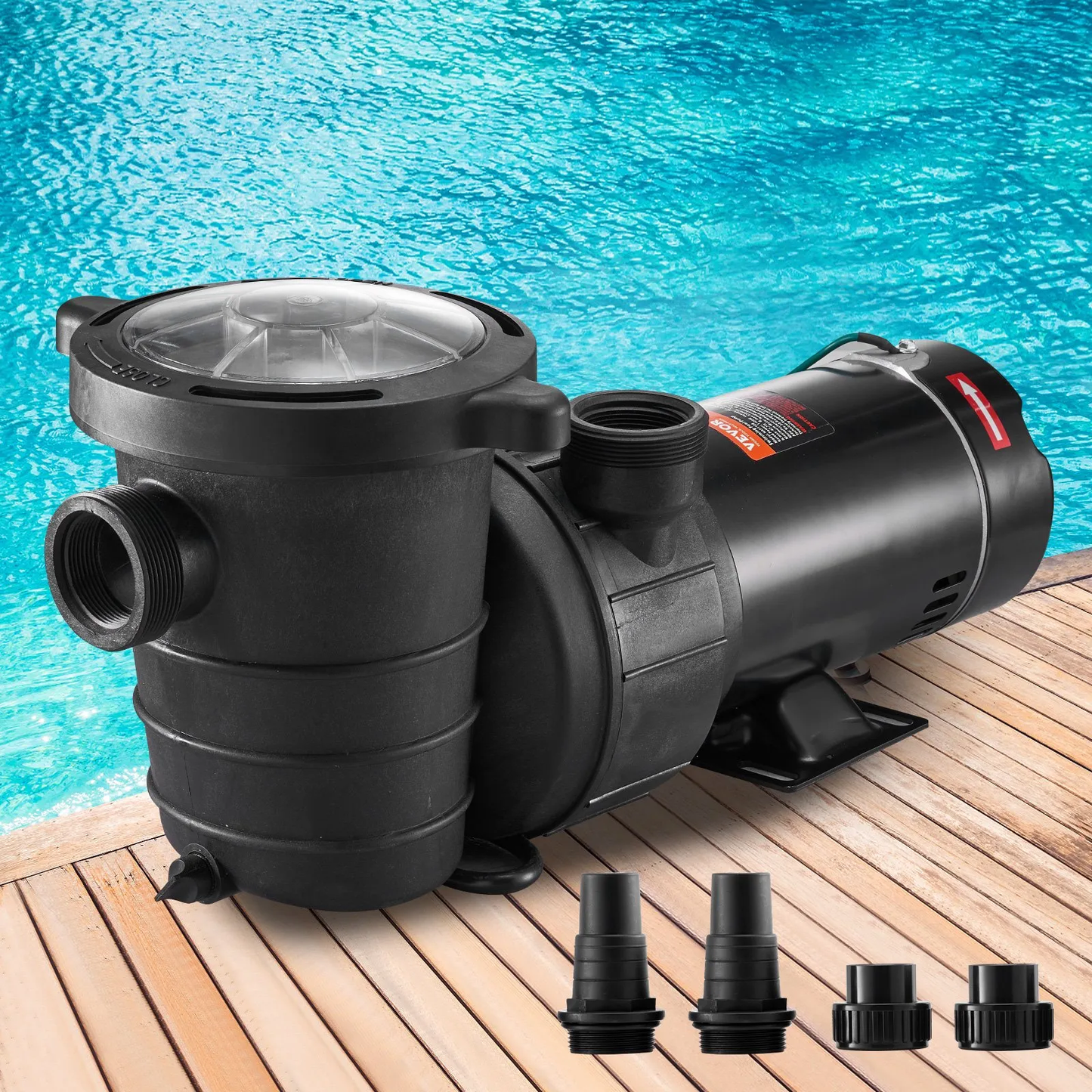 VEVOR Swimming Pool Pump, 1.5 HP 115 V, 1100 W Single Speed Pump for In/Above Ground Pool,-$120