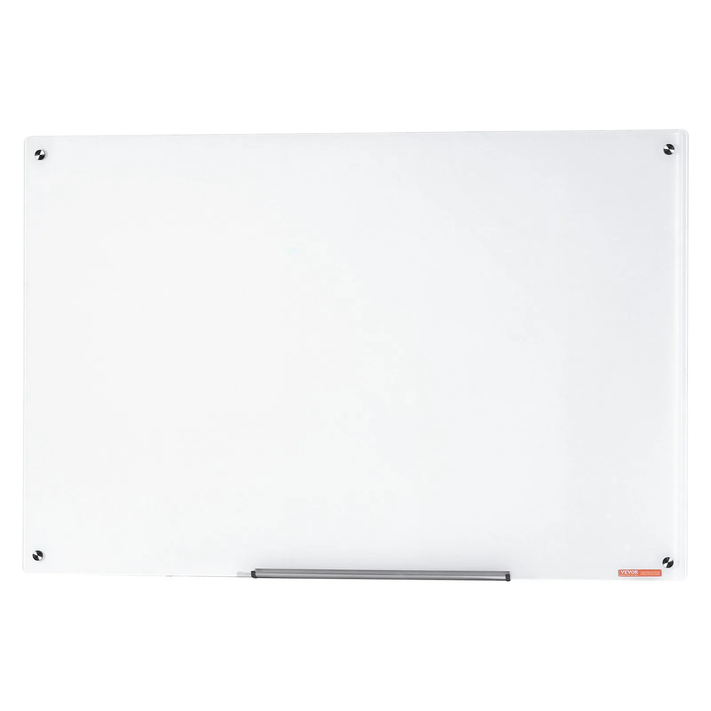 VEVOR Magnetic Glass Whiteboard, Dry Erase Board 48"x32", Wall-Mounted Large White Glassboard Frameless,-$80