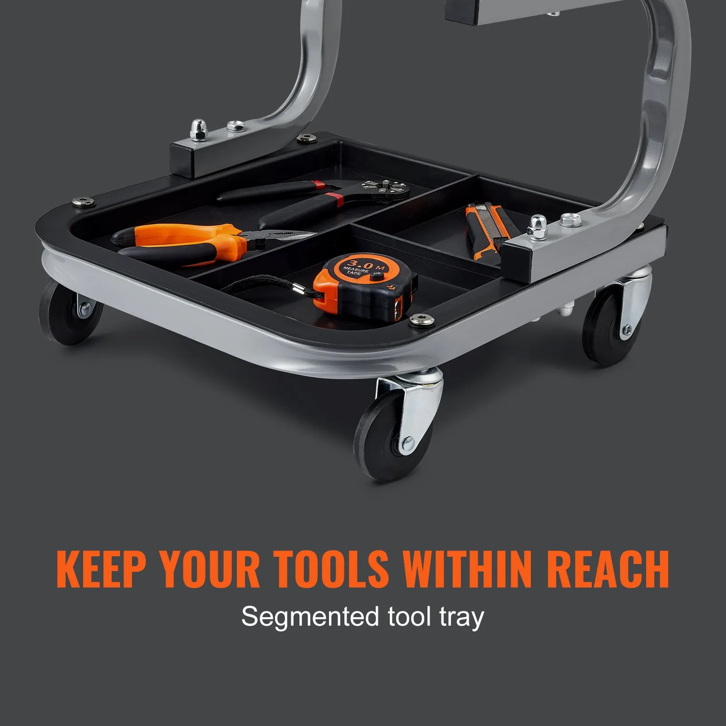 VEVOR Rolling Creeper Garage/Shop Seat, 250 LBS Capacity Padded Rolling Workshop Stool,-$25