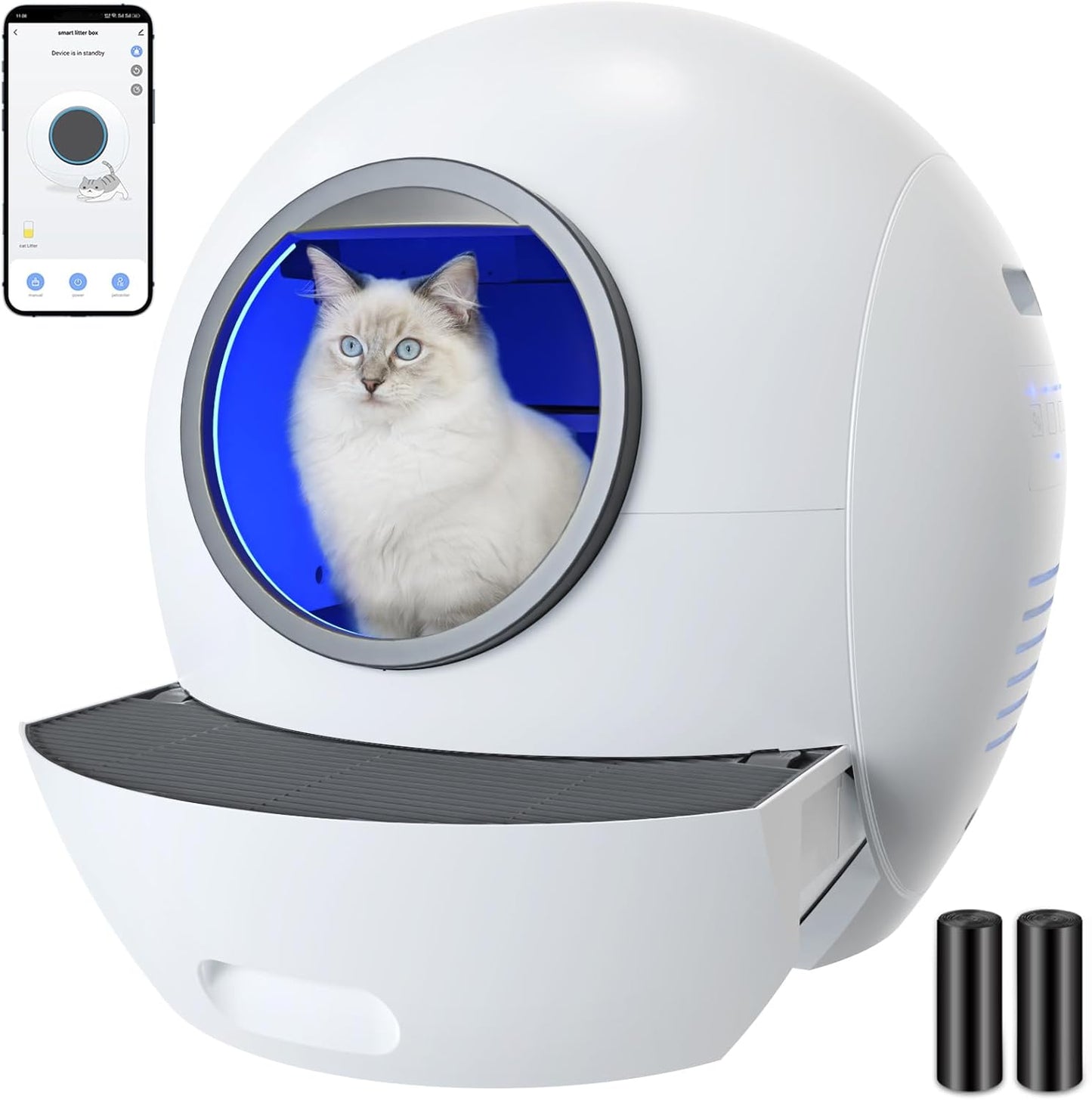 BNIB -ELS PET Self Cleaning Litter Boxes, No Scooping Automatic Cat Litter Box, APP Control & Safety,-$500