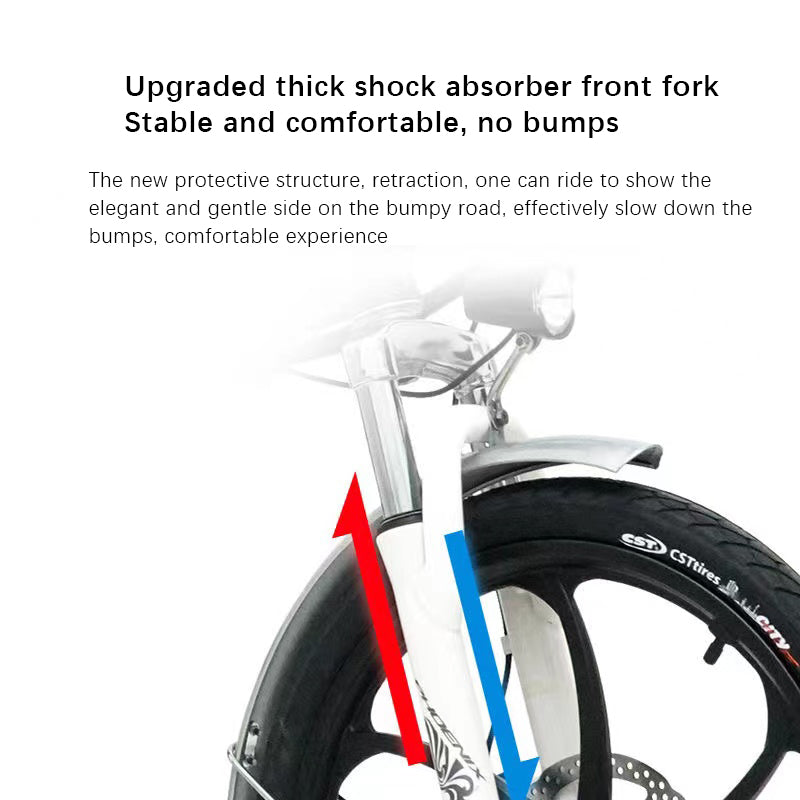 Brand New Phoenix Aluminum Alloy Folding Electric Bicycle, 14 inches, 48V Lithium Battery