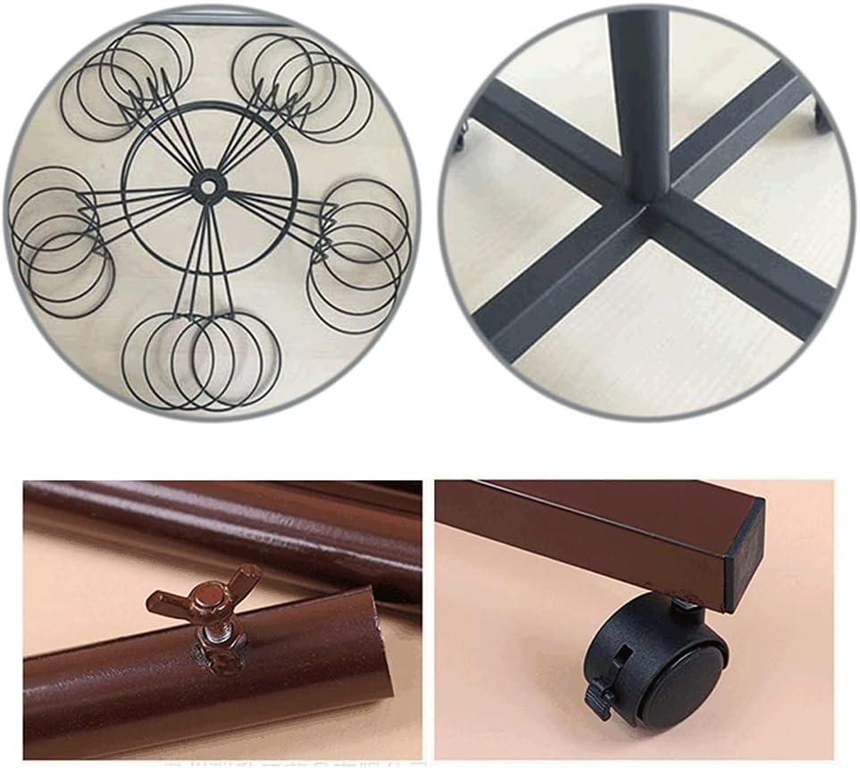 BNIB-Floor Standing Pivoting Hat Holder - Commercial Cap Helmet Display Rack W/Pulley(5-Tier),-$100