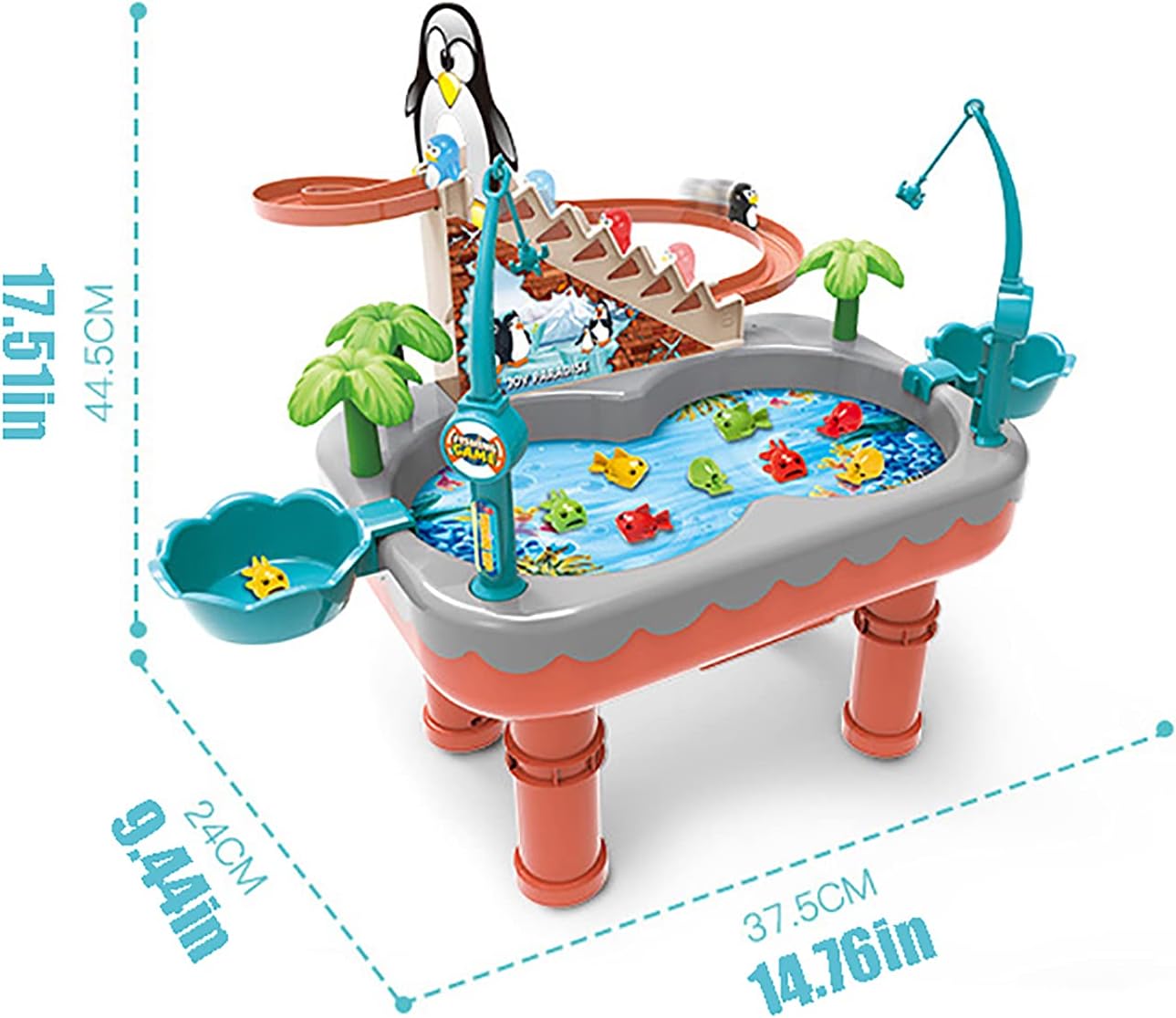 BNIB-Fishing Game Toys Magnetic Game 3 in 1 Interactive Memory Counting for Kids 3-8 Years Old,-$35