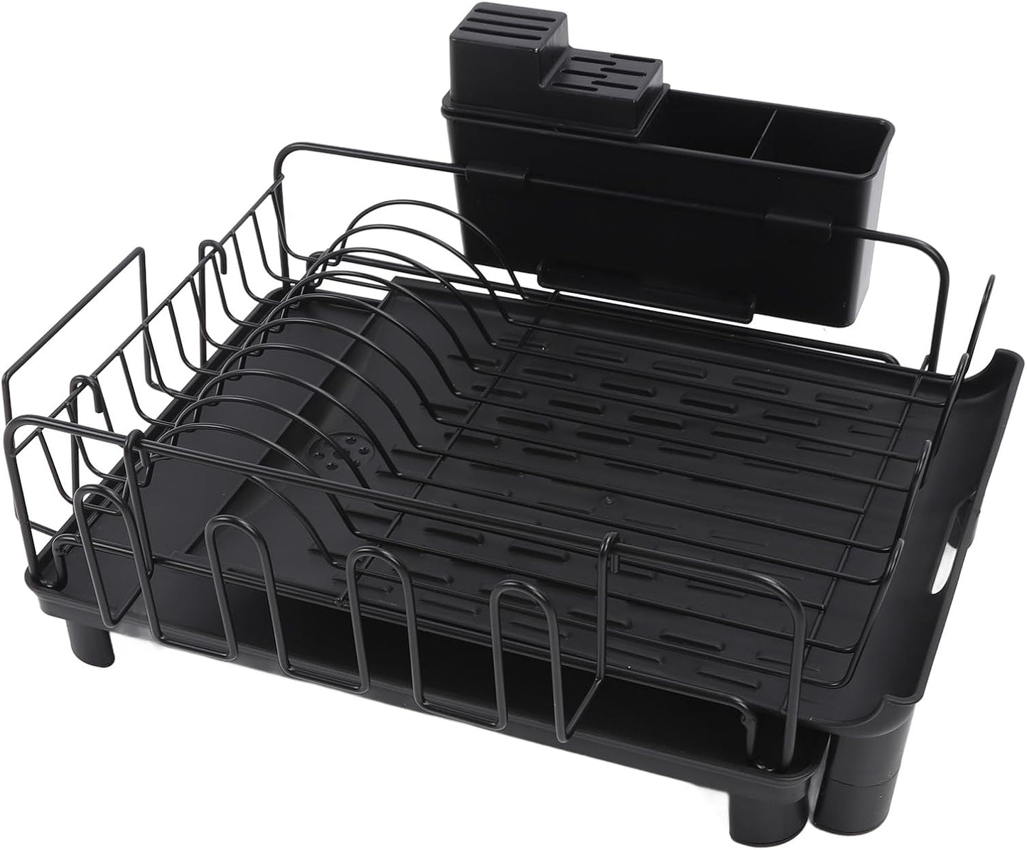 BNIB-Extendable Dish Rack, Multifunctional Expandable Dish Drainer with Large Capacity for Kitchen Counter,