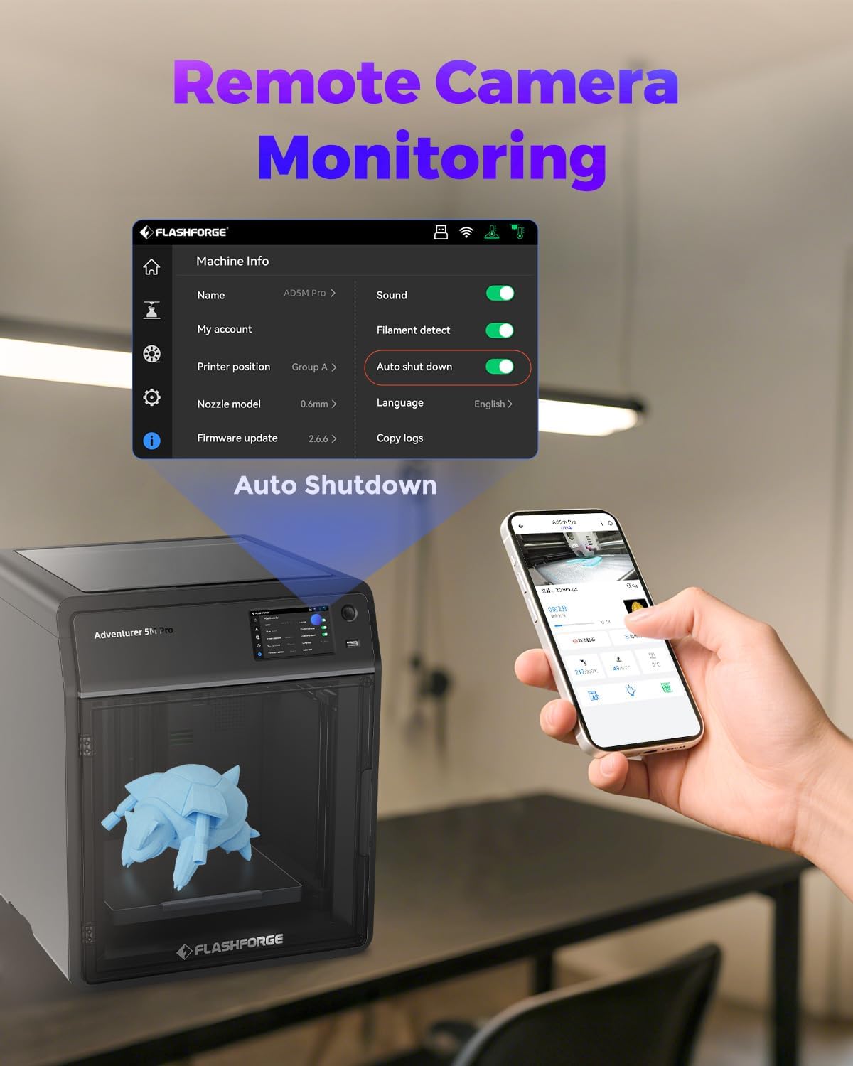 OPen Box Adventurer 5M Pro 3D Printer,Max 600mm/s High-Speed Printing,Auto Leveling,-$250