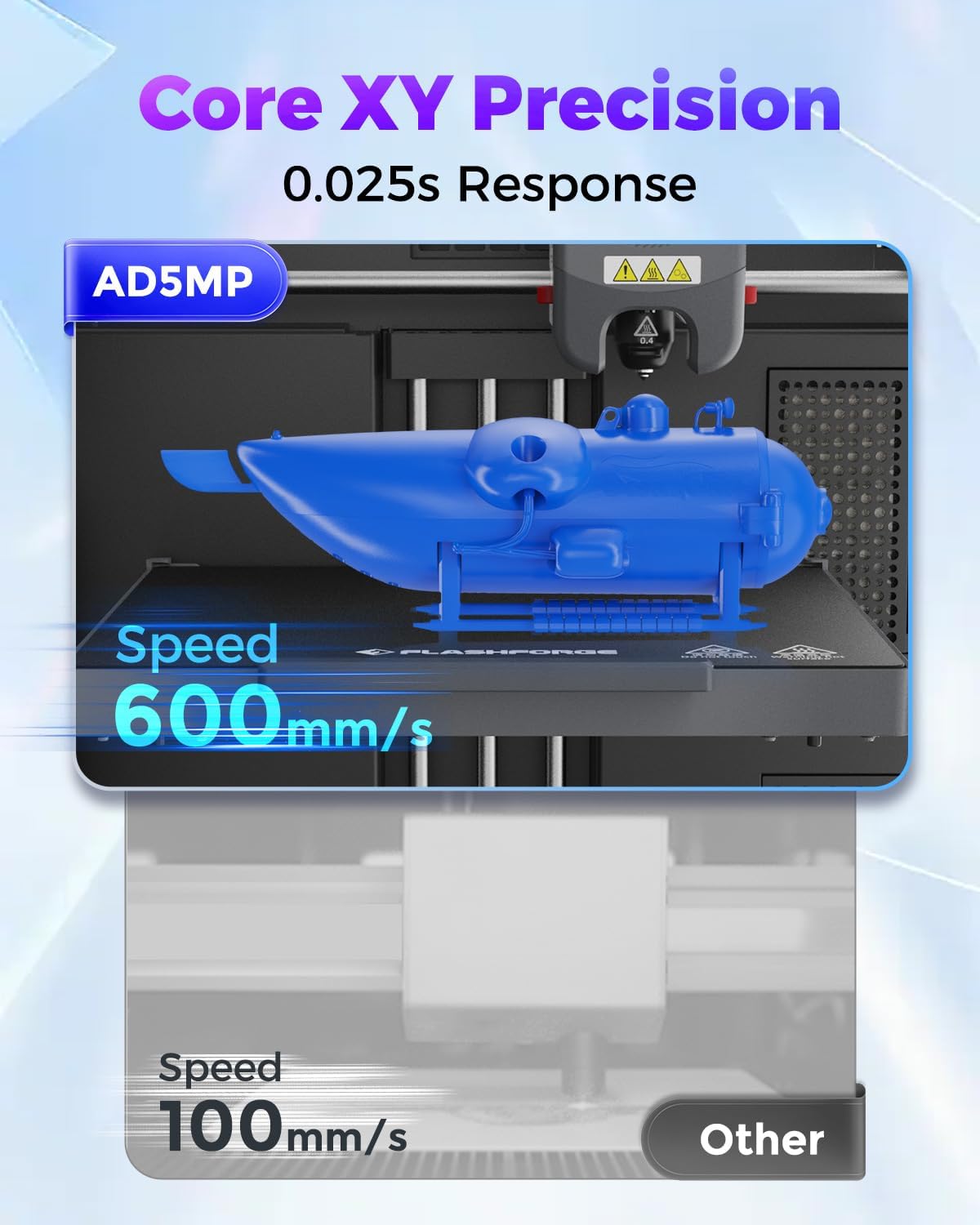 OPen Box Adventurer 5M Pro 3D Printer,Max 600mm/s High-Speed Printing,Auto Leveling,-$250