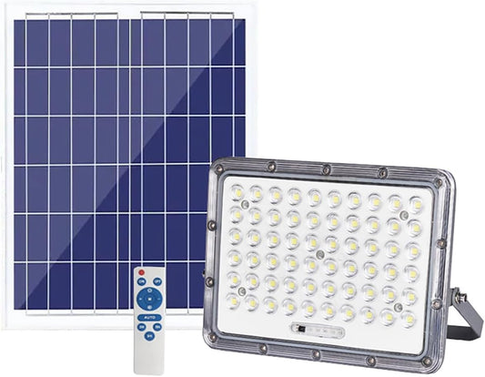 BNIB-Home Solar Powered Street Lights, Dusk to Dawn IP67 Waterproof Solar Lights with Remote,300W