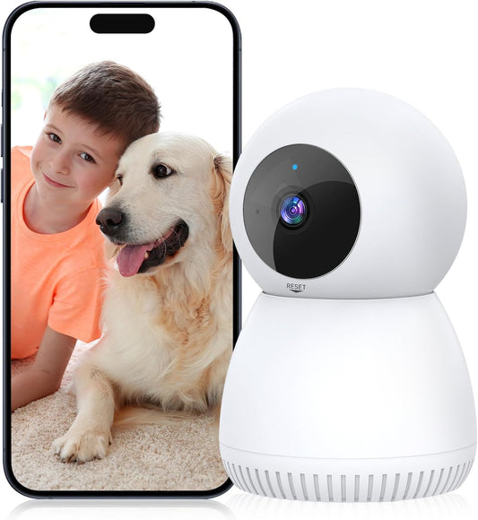 BNIB-Indoor Security Camera, 1080P Camera, 2.4GHz WiFi Security Cameras Wireless Indoor,-$20