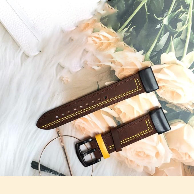 BNIB-Leather Band Watchband Strap for Garmin Fenix 5/5X Plus 6/6XPro Smart Bracelet 22 mm,-$10