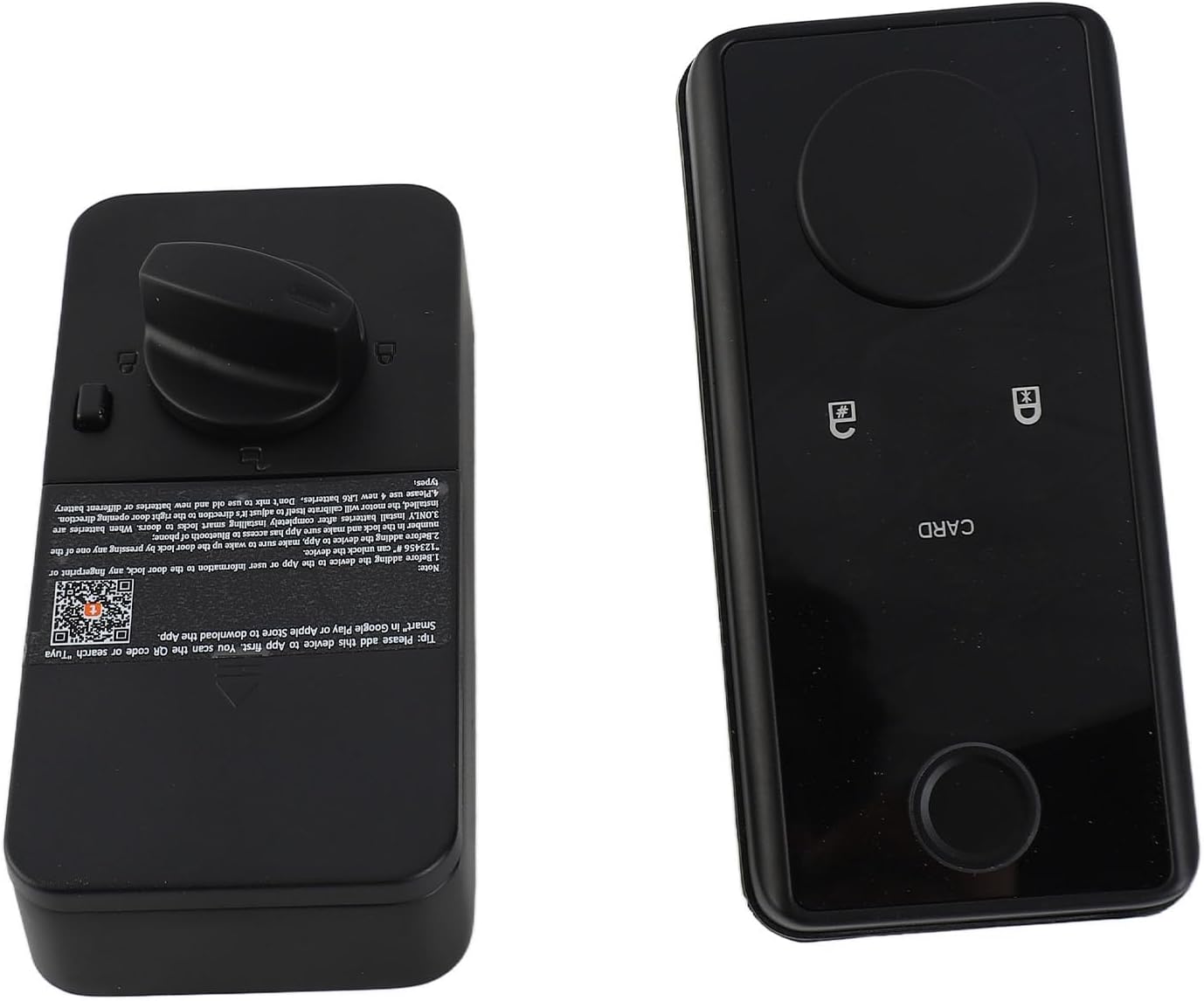 BNIB-Tuya Smart Key Fingerprint Lock, Keyless Entry, Aluminium Alloy Password Card,-$70