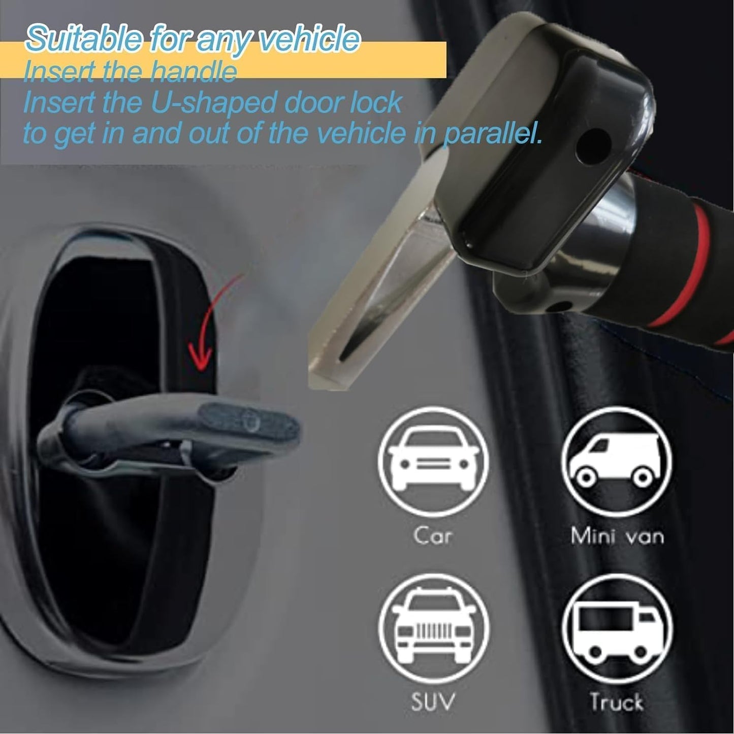 BNIB-3 in 1 Vehicle Support Handles,Automotive Door Assist Handle, with Seatbelt Cutter and Window Breaker,-$10