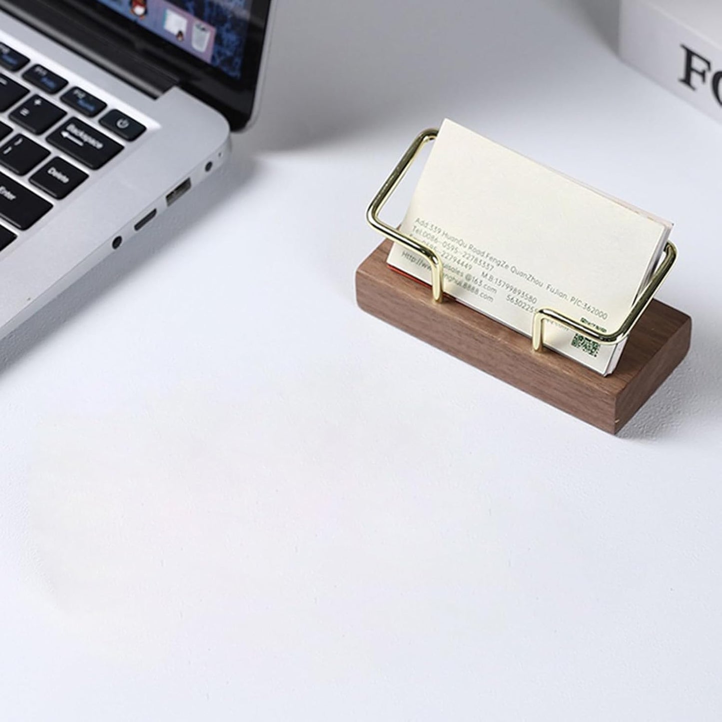 BNIB-Card Holders Display Business Card Display Rack Metal Business Stand Organizers,-$5
