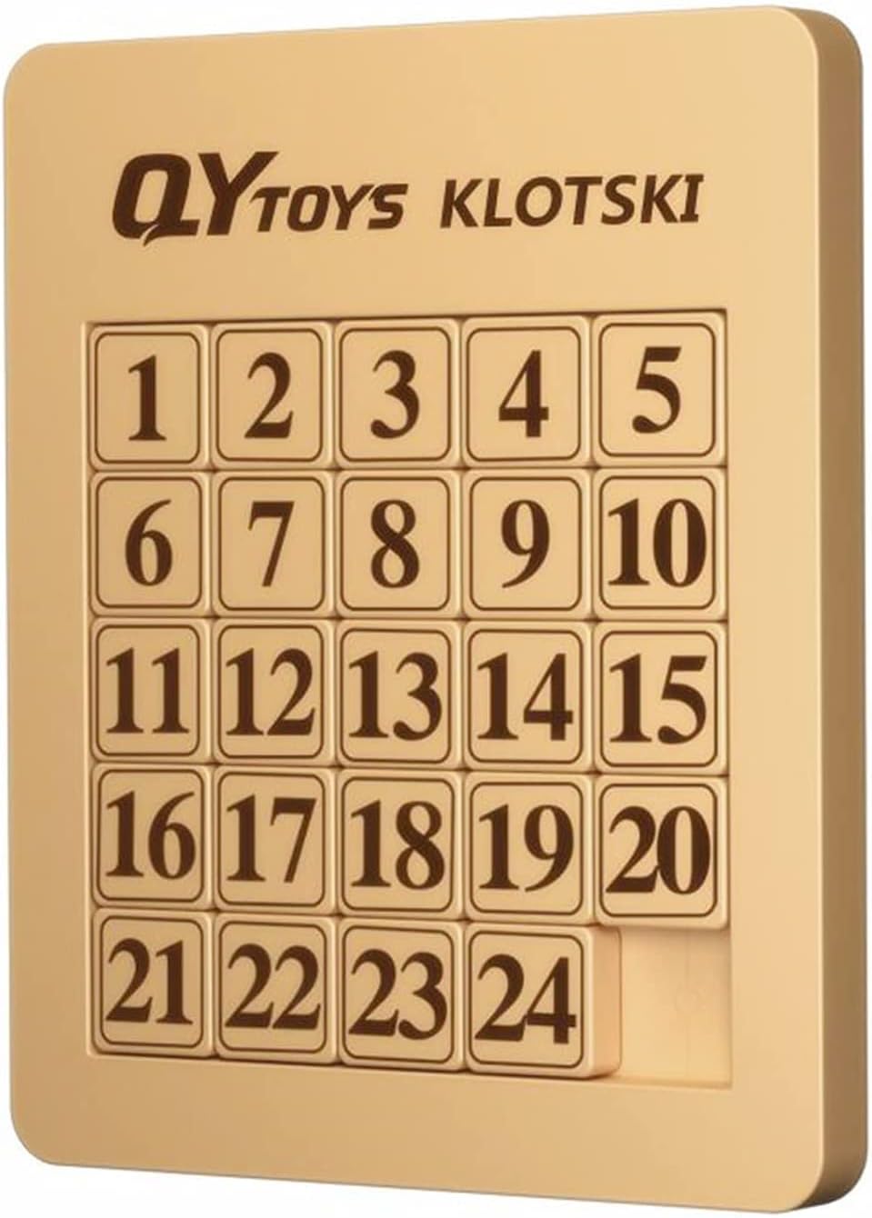 BNIB-QY Toys 5x5 Klotski Puzzle Magnetic Sliding Number Puzzle ABS Brain Teasers Toy (24-Digit Version),-$5