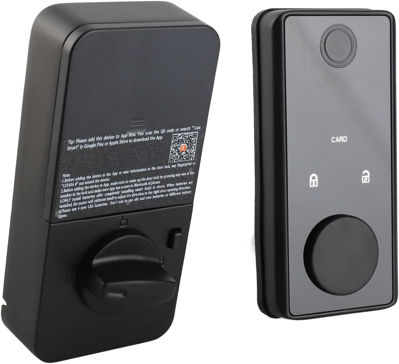 BNIB-Tuya Smart Key Fingerprint Lock, Keyless Entry, Aluminium Alloy Password Card,-$70