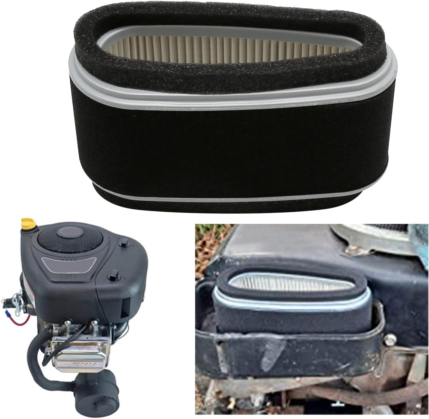 BNIB-Air Filter 11013-2141 49065-2071 for Kawasaki FC400V FC420V & John Deere LX172 LX176 Lawn Mower,-$15