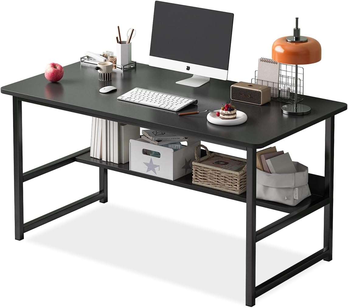 Brand new Computer Desk - Modern Minimalist Style, Ideal for Study & Writing, 110×50×75 cm, Dark Black,-$100