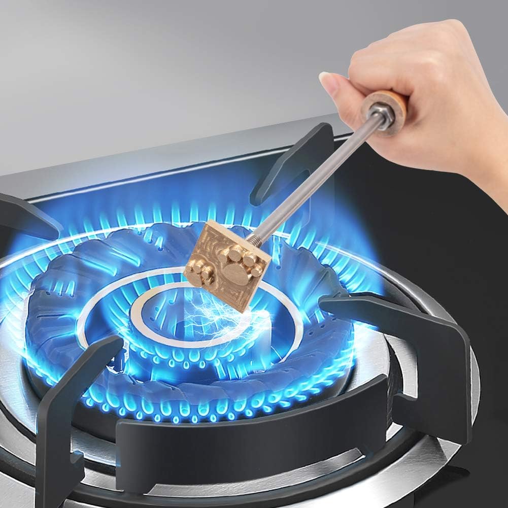 BNIB-OLYCRAFT Dog Paw Branding Iron - Rectangular Brass Head with Wooden Handle for Wood, Leather, -$15