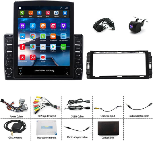 BNIIB-Android 13 Car Stereo Radio for 2009-2012 RAM 1500 2500 3500, 9.7 in HD Touchscreen Wireless,-$200