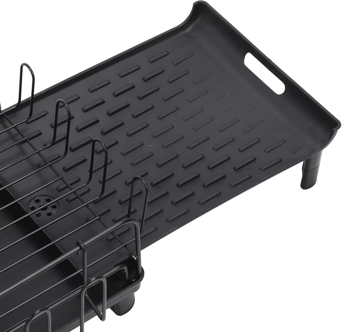 BNIB-Extendable Dish Rack, Multifunctional Expandable Dish Drainer with Large Capacity for Kitchen Counter,