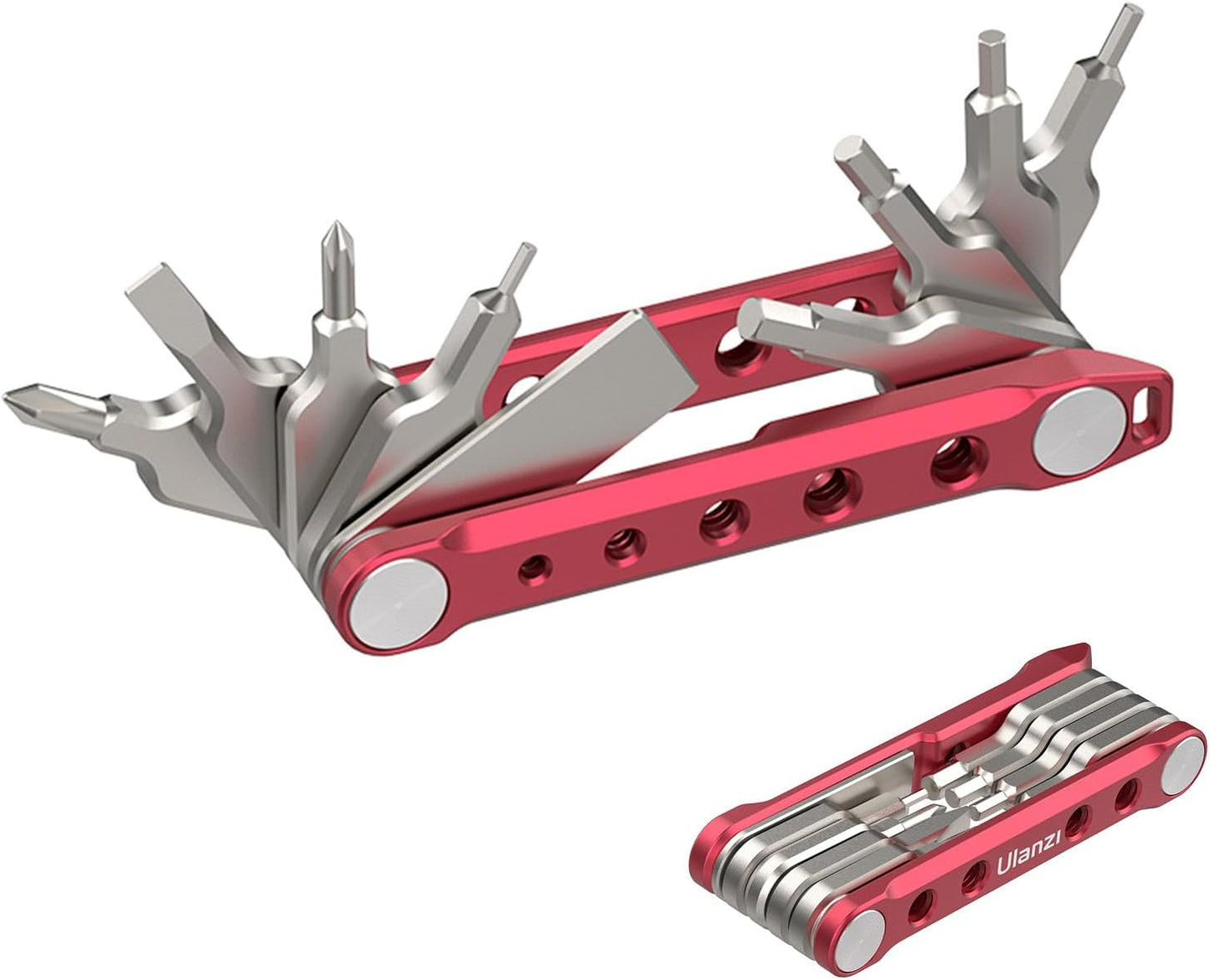 BNIB-ULANZI 9-in-1 Folding Tool Set with Screwdrivers and Hex Key Wrenches, Pocket Multitool Keychain