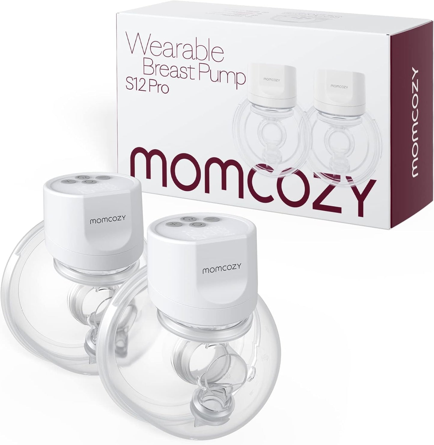 BNIB-Momcozy S12 Pro Wearable Double Wireless Pump - 3 Modes 9 Levels, Comfortable DoubleFit Flange (2 Pack)