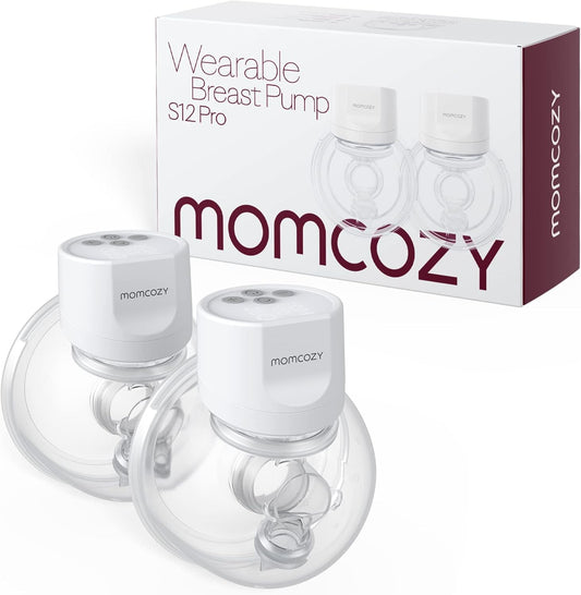 BNIB-Momcozy S12 Pro Wearable Double Wireless Pump - 3 Modes 9 Levels, Comfortable DoubleFit Flange (2 Pack)