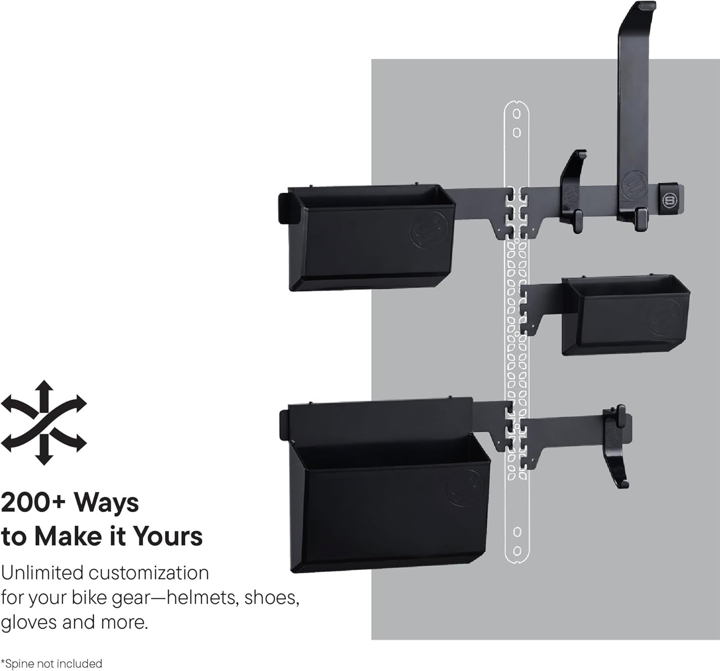 BNIB-Steadyrack Gear Mate Storage Organizer System – Bike Accessories Integrates with all bike racks,-$35