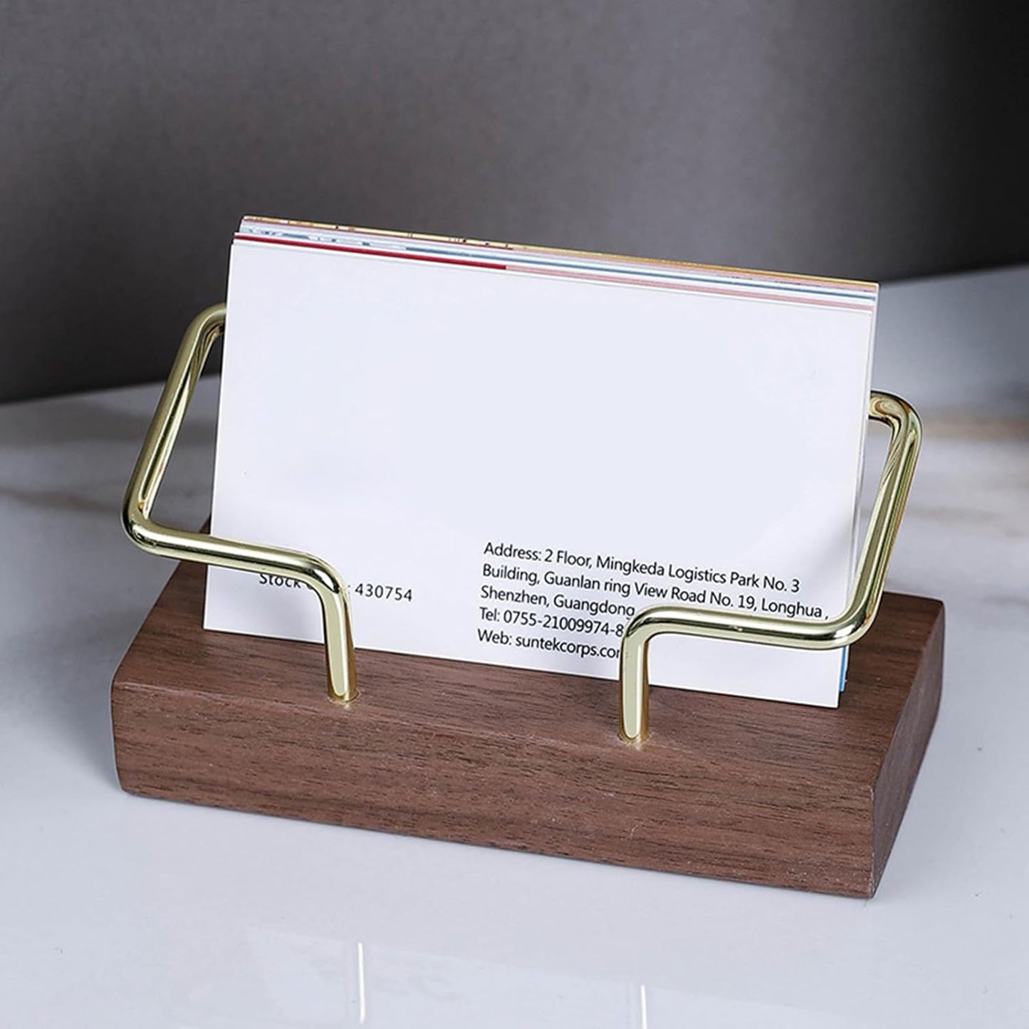 BNIB-Card Holders Display Business Card Display Rack Metal Business Stand Organizers,-$5