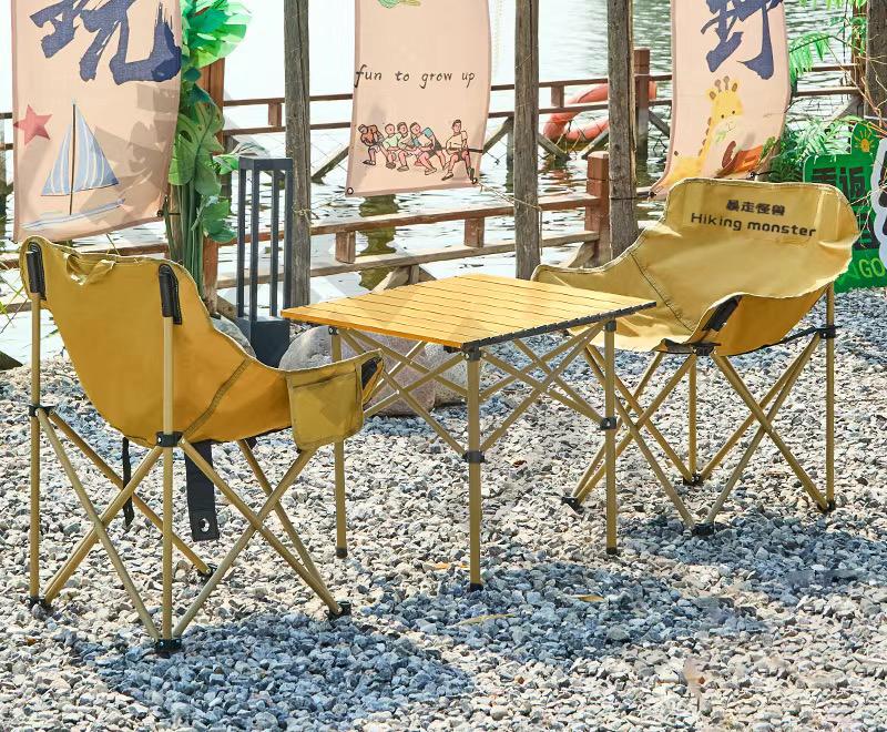 BNIB-Outdoor Folding Table and Chairs, Convenient Picnic and Camping Set, 1 Table + 2 Chairs - $130/Set