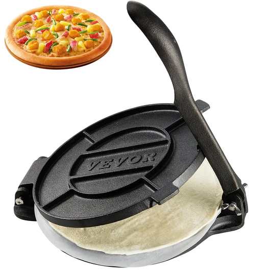 VEVOR Tortilla Press, 8 Inch Tortilla and Roti Maker, Cast Iron Heavy Duty Tortilladora Press,-$ 20