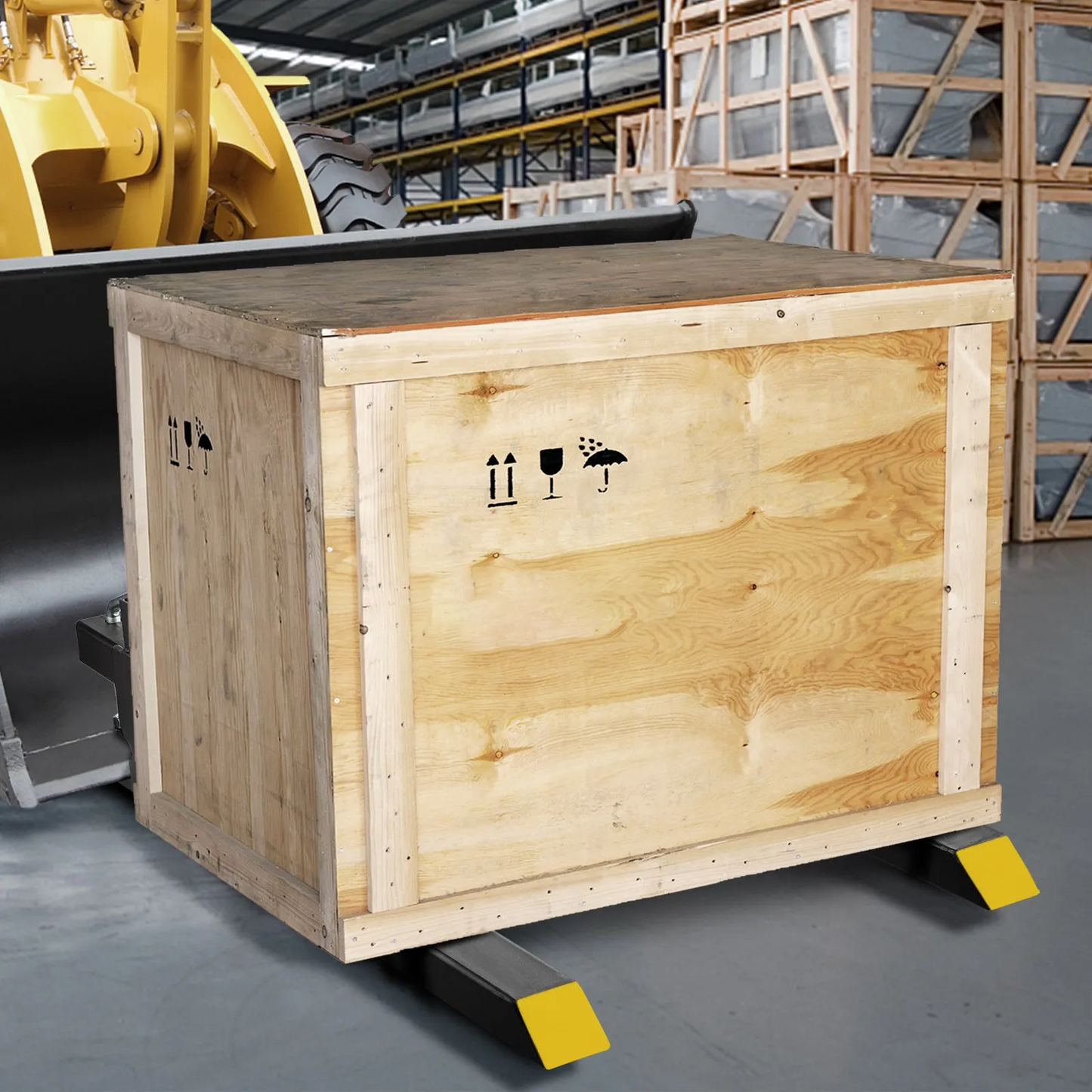 VEVOR Pallet Forks, 2000 lbs Capacity Clamp on Pallet Forks, 43" Tractor Bucket Forks, Heavy Duty,-$60