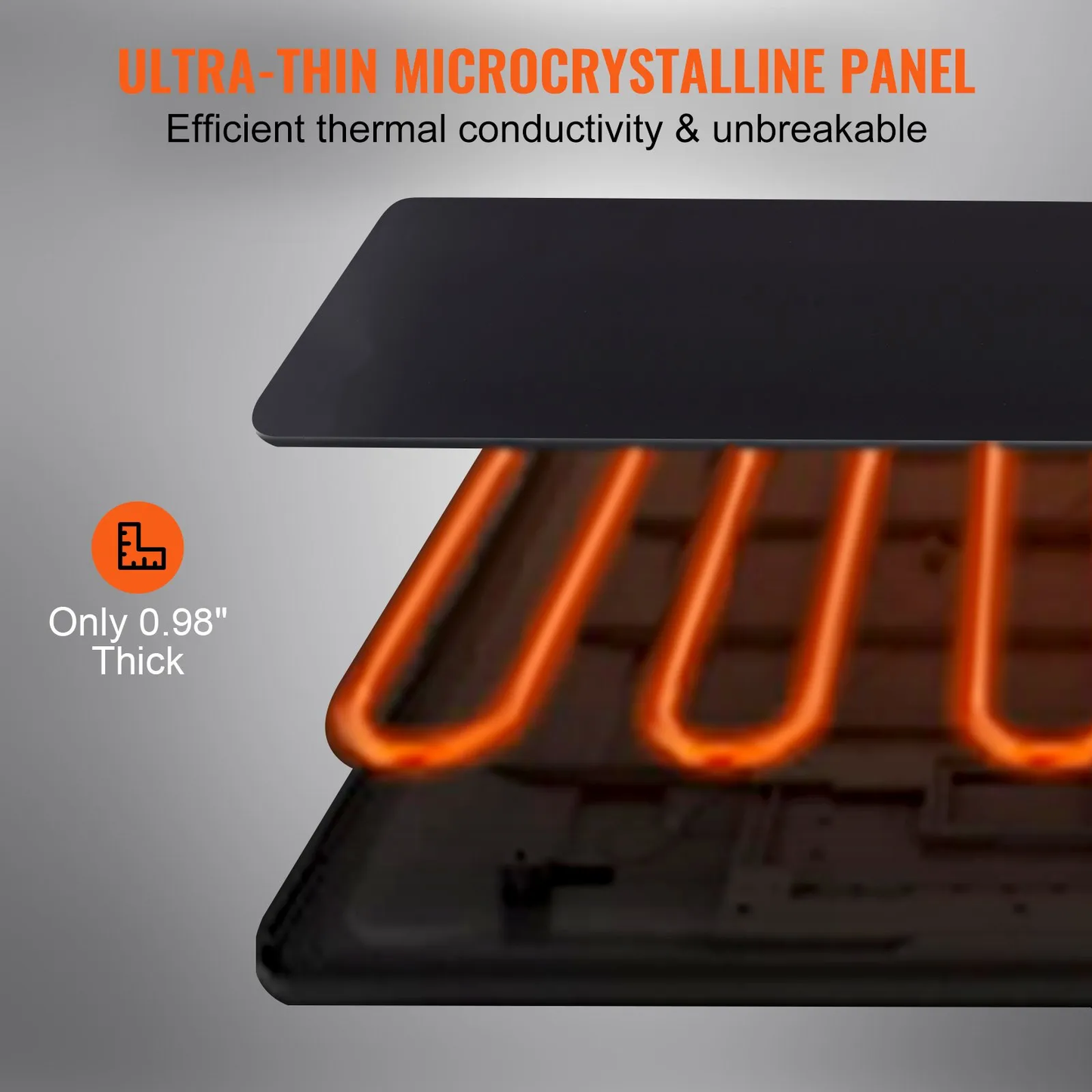 VEVOR Electric Warming Tray, 16.5" x 23.6" Portable Tempered Glass Heating Tray Temperature (65-90℃), -$60