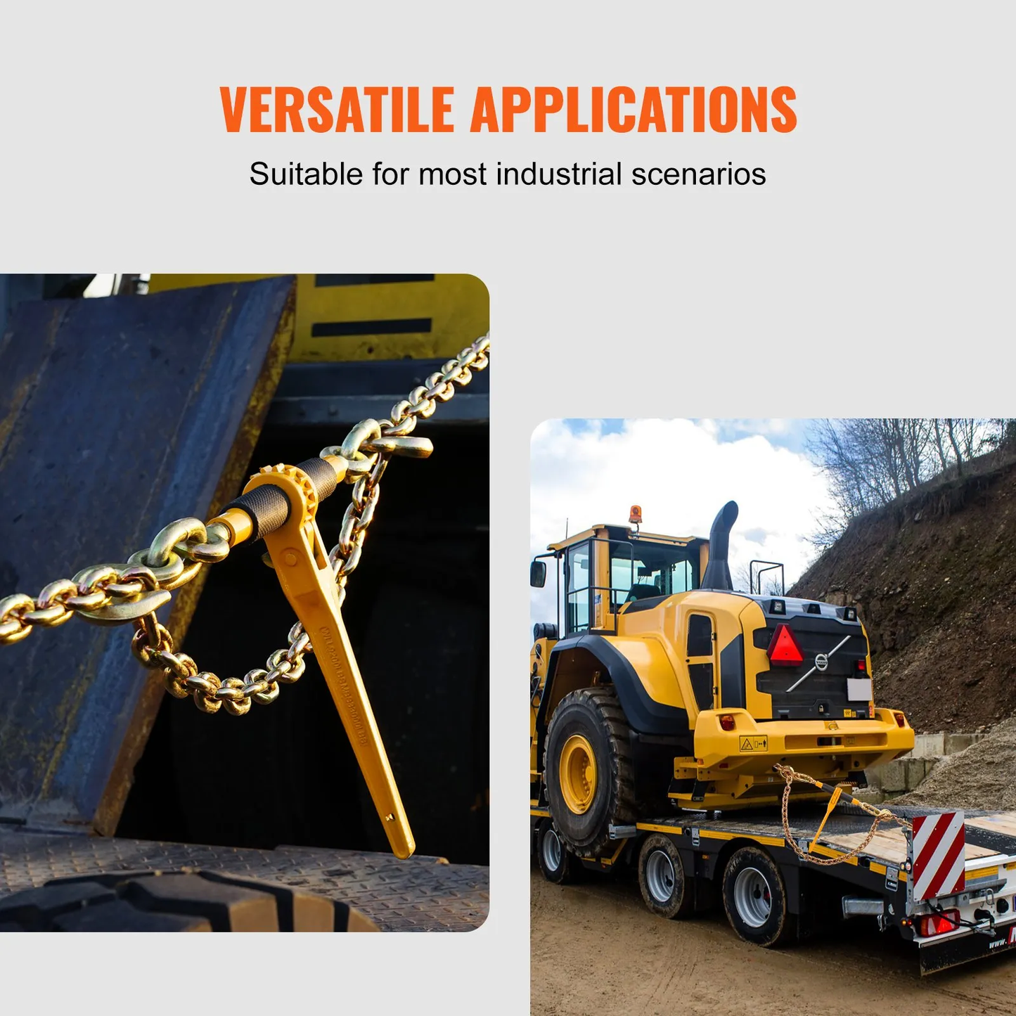 OPenBox VEVOR Chain and Binder Kit, 3/8"-1/2" Ratchet Load Binders 9200 lbs (Only 1 Binder),-$80