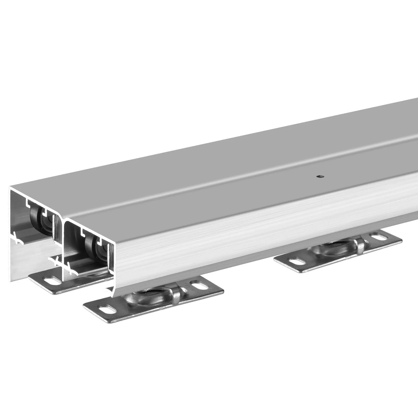 VEVOR Bypass Door Hardware, 5ft Heavy Duty Bypass Sliding Door Hardware Kit, Aluminum Alloy Sliding,-$50